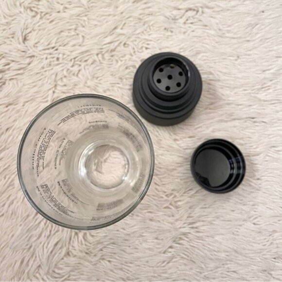 Glass Cocktail Shaker w/ Plastic Lid Bilingual Recipes - 3-piece - Picture 5 of 8